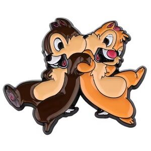 Chip 'n' Dale Enamel Metal Pin, Mischievous, Chipmunks Disney Pin